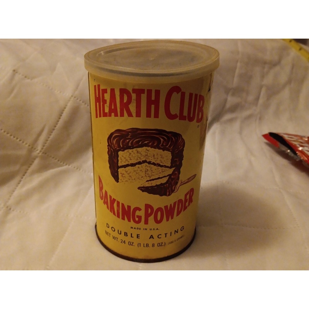 Hearth Club Baking Powder 10 Pound Tin (1950s)
